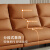 顾家家居（KUKA）现代简约科技布沙发客厅分段靠包2205 【灰色】四人位