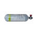 梅思安(MSA)AX2100系列10121837 BTIC碳纤气瓶 含压力表6.8L铝合金内胆30MPa  定制 拍前联系客服
