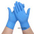 一次性手套丁腈乳胶PVC手套防护防水防油洗碗 TPE微弹-蓝色加厚【300只盒装】 M