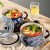 樱之歌日式餐具泡面碗带把泡面杯5.3英寸2只装密封保鲜碗