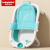 世纪宝贝（babyhood）婴儿洗澡盆 儿童可折叠浴盆 搭配浴网床 带置物架 315+211蓝色
