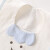 aqpa新生儿新品婴儿纯棉围嘴口水巾宝宝吸水吐奶吃饭围兜夏季薄款    毛毛虫  均码（0-2岁）