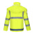 鸣固 高速交通执勤巡逻分体式雨衣雨裤套装加厚救援反光雨衣可定制 荧光黄 XL