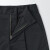 无印良品（MUJI）女式 弹力丝光斜纹 中长裤休闲裤子短裤夏 BEC25A3S 黑色 XXL