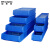 稳斯坦 WST123 分隔式零件盒 周转箱塑料盒物料收纳盒分格盒元件盒 蓝色400×235×90mm