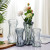盛世泰堡玻璃花瓶富贵竹水培容器大花瓶客厅桌面装饰摆件灰色发财树19cm