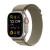 苹果（Apple）watch ultra2苹果智能手表GPS + 蜂窝款智能运动手表男女通用款 橄榄色 高山回环式表带小号 官方标配