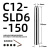高精密度侧固式小径延长杆SLD10/12/16/20加长杆防震深腔铣刀刀杆 C12-SLD6-150高端款
