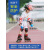 美洲狮儿童轮滑护具头盔轮滑包溜冰鞋大容量单肩包背包斜挎包通用 红色护具 M码（适合40-70斤左右穿戴）