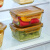 康宁（VISIONS）琥珀色800ml保鲜盒2件组耐热玻璃饭盒加深冰箱收纳储物便当餐盒