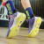 乔丹篮球鞋男2024夏季新款官方篮球鞋男学生减震耐磨实战球鞋 桔梗紫/电光绿-103A 42.5