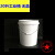 沃嘉定制适用油漆桶空桶调漆桶调漆罐大铁桶白皮桶工业20L铁桶塑料桶法兰桶 20升 工业桶(无盖白色)