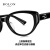暴龙（BOLON）近视眼镜2024年新品板材黑框素颜镜架女款复古猫眼光学镜框BJ3169 B10-亮黑 单镜框