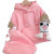 迪士尼（Disney）女童套装冬装女孩衣服小孩冬天中春秋冬季新款加绒两件套儿童卫衣 粉色三件套 120cm