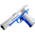 枪模全金属手动软蛋伯莱塔玩具枪格洛克q1c10a6mm玩具模型官方标配白