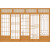 西里尔日式木门墙纸日系复古和风推拉门墙布榻榻米日本料理店寿司店壁纸 糯米胶和工具收藏加购送