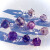 唯誠天然紫水晶60面多面体几何体紫水晶原石打磨晶体通透颜色紫带彩虹 直径3厘米一个