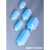 密封加厚小口方形塑料瓶250毫升500/1000ML样品化学试剂分装瓶子 250ml半透明方瓶蓝盖 (配内盖)