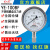 红旗牌仪表YE-100BF/YEN-100BF不锈钢耐震膜盒压力表微压千帕表 0~100KPa