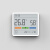 杜克温湿度计室内时钟家用高精度表数显电子壁挂式仪器 白色
