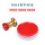 西玛（SIMAA）60个装 80mm 快干印台印泥 财务办公用品 红色圆形透明外壳 9801*60 厂家直发