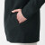 无印良品（MUJI）男女通用 紧密编织 毛圈棉 拉链连帽衫 男式女式无性别 ABI05A1A 黑色 S-M (165/88A)