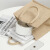 海斯迪克 HKL-1153 黄麻手提袋 简约礼品包装袋 购物袋午餐包 棉麻款中号25*18*25cm