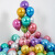 金属气球定制印字logo订做气球生日开业宣传装饰diy创意广告气球 2.3克金属色100只印字+托杆