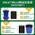 利得特大号商业物业黑色加厚垃圾袋 适用大号垃圾桶分类 平口黑色60*80cm*45只