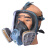 海安特HAT防毒面具滤毒罐呼吸防护过滤式防毒面具 防毒半面罩 