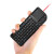 Rii 可充电无线迷你键盘V3便携掌上背光键盘带激光笔2.4G无线支持多种系统电脑智能电视机顶盒投影 黑色