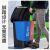 欧润哲  40L绿加灰双桶分类垃圾桶带盖大号户外垃圾桶干湿分离塑料家庭用两分类脚踏方桶设计商用二合一公共场合