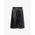 吉尔·桑达（Jil Sander） 618女士松身款高腰皮革短裤 BLACK 10