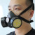 LISM防毒面具口罩活性炭面罩喷漆化工面具放毒气甲醛NP306防毒半面罩 NP306面具+RC209滤盒2个