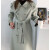 森卡西品牌2024春秋新款女韩国双排扣简约气质休闲双面羊绒大衣长款外套 白色 均码