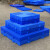 山顶松 防潮垫板 塑料栈板组合式地台板仓库地垫板 圆孔蓝加厚100*50*5cm