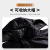 阿蒂亚 牛津布分体式反光雨衣雨裤 XL码/件 黑色连帽套装