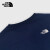 北面（The North Face）春夏新款户外透气运动舒适男士纯棉圆领短袖T恤/81N6 81N6-8K2藏青色 M码 170/92A