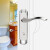 虎顿（HOTUN）不锈钢卫浴门锁铝合金单舌执手锁厕所卫生间洗手间门锁孔距110