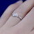 范嘉伦（VanCalen）银戒指女白银锆石钻戒可调节求婚表白送女友七夕情人节礼物 戒指