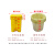 灵龙八方平口连卷垃圾袋诊所黄色塑料袋10*110cm 适用于120L垃圾桶 100只