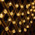 贝工 LED太阳能气泡球灯串 直径1.7cm 暖色8档闪烁 户外满天星装饰氛围灯串 12米100灯