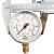 威卡德国进口压力表EN837-1防震不锈钢测压液压波登管压力表 威卡轴向表0.25MPa2.5bar
