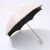 LISM太阳伞女防紫外线防晒遮阳雨伞折叠蕾丝刺绣公主洋伞晴雨两用 米白色(1907款)三折伞