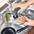 适用于厨房不锈钢刷锅洗碗刷锅刷去污清洁钢丝球铁丝大号钢丝棉 四个装