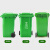 访客  加厚垃圾桶大号户外物业环卫商用大容量带轮盖垃圾处理箱小区环保分类酒店工业医疗大垃圾桶 120L绿色
