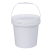 金臻赫 工业水桶清洁桶 一桶多用 加厚带盖10L 易开易盖 透明 5个装