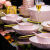 麦奇翔法兰晶2023新款粉色可爱饭碗异形吃饭碗家用DIY自由搭配陶瓷餐具 米分色DIY餐具自由搭配 5英寸/飯碗