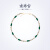 南珠宫绿玛瑙淡水珍珠项链椭圆花式链女款时尚送礼母亲节礼物 6.0-7.0mm