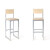 北欧高脚凳铝型材吧台椅网红吧椅设计师高凳子桦木吧凳岛台椅矮凳 低吧台凳32*32*65